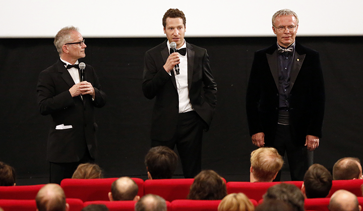 Thierry Frémaux, Gabe Polsky and Slava Fetisov © FDC / KV
