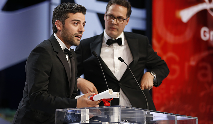 Oscar Isaac and Olivier Courson © AFP
