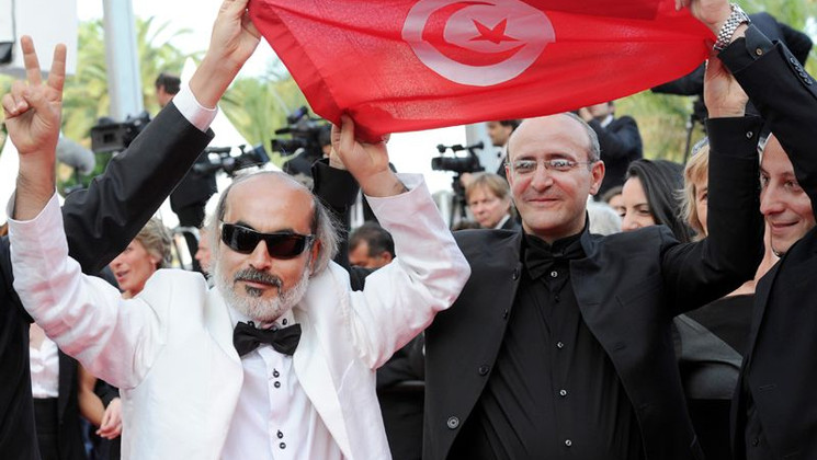 Délégation tunisienne - Montée des Marches © FIF/Aurore Maréchal