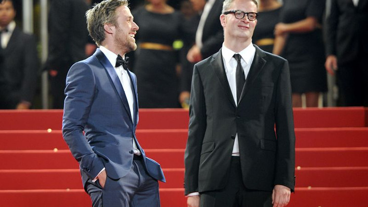 Ryan Gosling, Nicolas Winding Refn - Montée des Marches - Drive © AFP