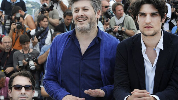 Paul Schneider, Christophe Honoré, Louis Garrel - Photocall - Les Bien-Aimés © AFP