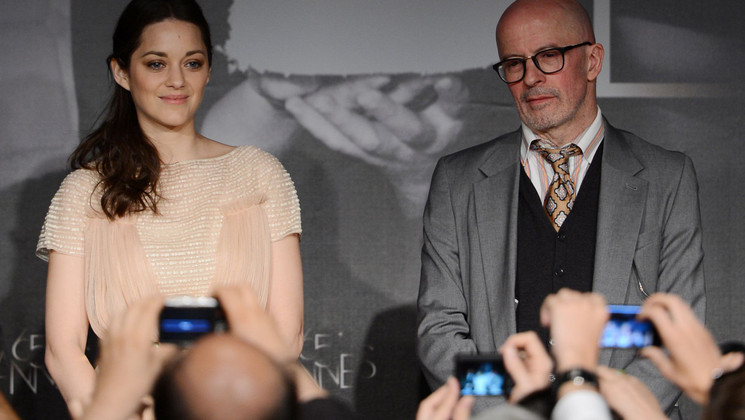 Marion Cotillard, Jacques Audiard - Press conference - De rouille et d'os © AFP