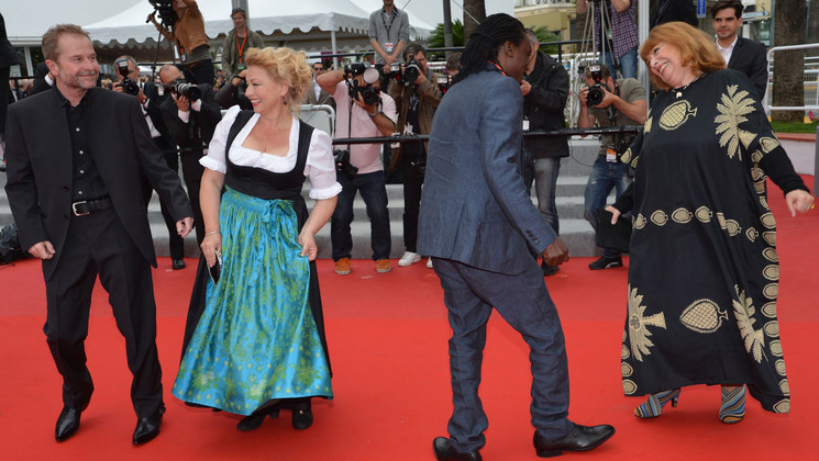 Equipe du film - Montée des marches - Paradies : Liebe © AFP