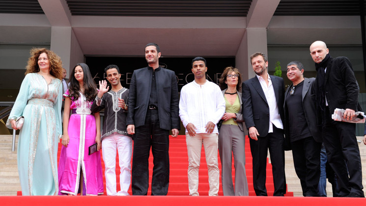 Equipe du film - Montée des marches - Les chevaux de Dieu © AFP