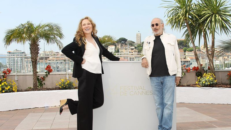 Faye Dunaway, Jerry Schatzberg - Photocall - Puzzle of a Downfall Child © AFP
