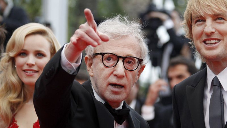 Rachel McAdams, Woody Allen, Owen Wilson - Montée des marches - Midnight in Paris © AFP