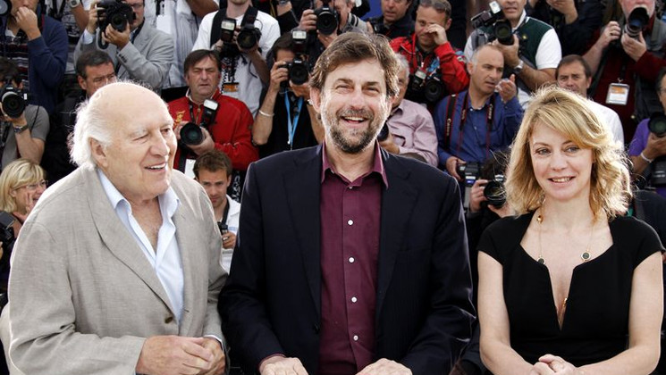 Michel Piccoli, Nanni Moretti, Margherita Buy - Photocall - Habemus Papam © AFP