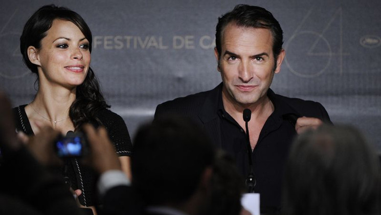 Berenice Bejo, Jean Dujardin - Press conference - The Artist © AFP
