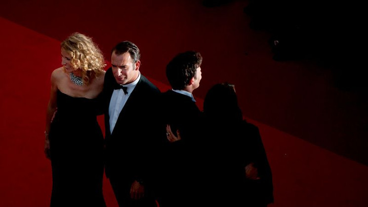 Jean Dujardin - Red Steps - The Artist © AFP