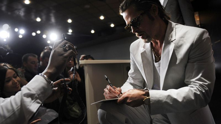 Brad Pitt - Conférence de presse - The Tree of Life © AFP