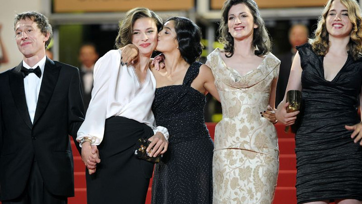 Bertrand Bonello, Jasmine Trinca, Hafsia Herzi, Judith Lou Levy,  Adele Haenel - Red Steps - L'Apollonide © AFP