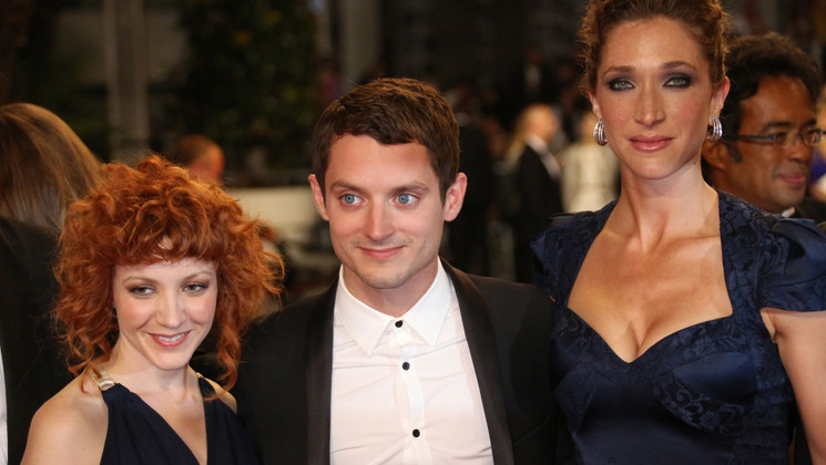 Megan Duffy, Elijah Wood, Genevieve Alexandra - Red carpet - Maniac © AFP