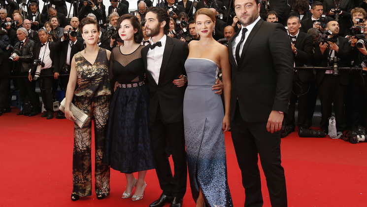 Equipe du film - Montée des marches - Grand Central © AFP