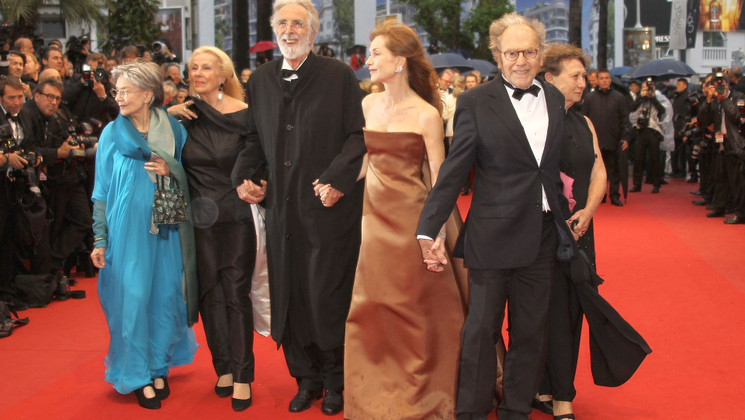 Equipe du film - Montée des marches - Amour © AFP