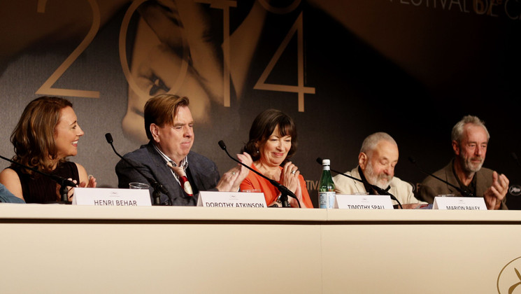 Équipe du film - Conférence de presse - Mr. Turner © FDC / M. Petit