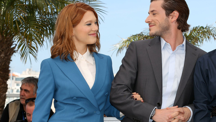 Léa Seydoux et Gaspard Ulliel - Photocall - Saint Laurent © FDC / K. Vygrivach