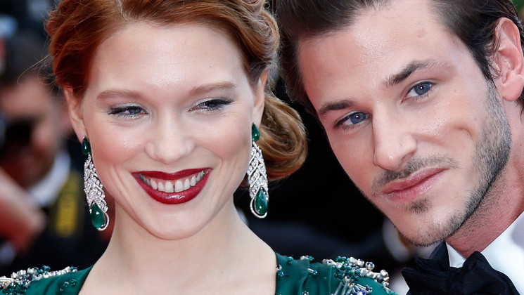 Léa Seydoux et Gaspard Ulliel - Montée des marches - Saint Laurent © AFP / V. Hache