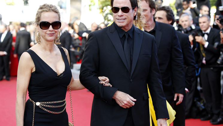 Kelly Preston and John Travolta - Red carpet - Pulp Fiction © AFP / V. Hache