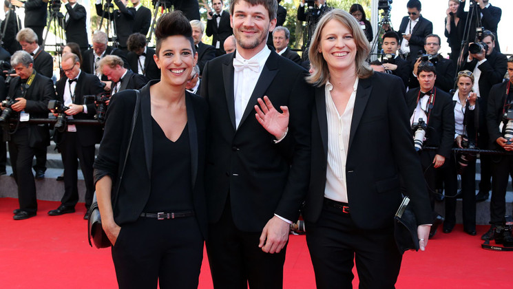 Marie Amachoukeli, Samuel Theis and Claire Burger - Red carpet - Awards ceremony © AFP / L. Venance