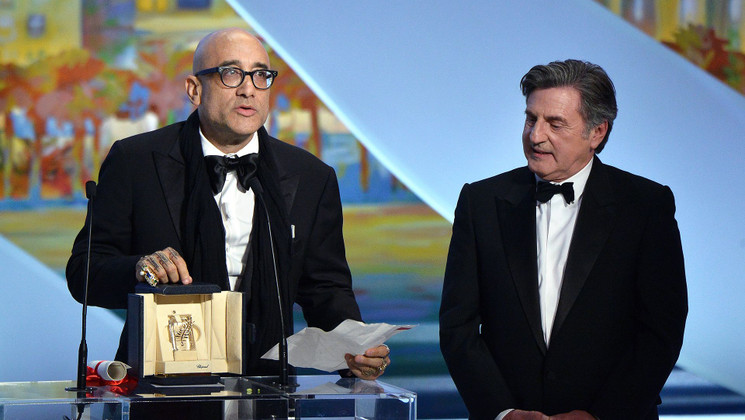 Bruce Wagner (for Julianne Moore) and Daniel Auteuil - Best Actress - Maps to the Stars © AFP / A. Pizzoli