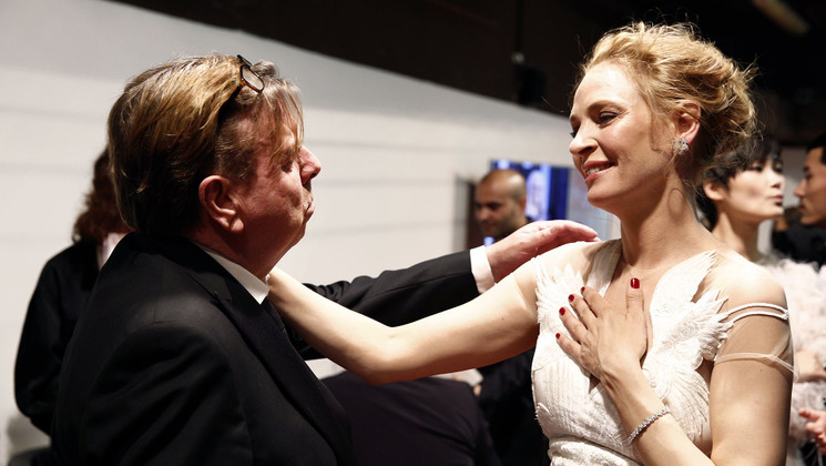 Timothy Spall and Uma Thurman - Behind the scenes - Awards ceremony © FDC / C. Duchene