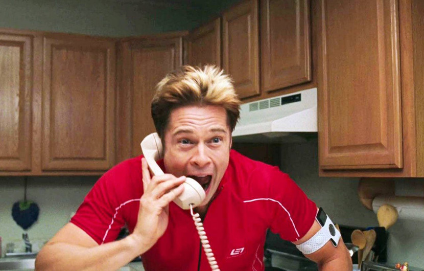 Brad Pitt alias Chad Feldheimer dans Burn After Reading © DR
