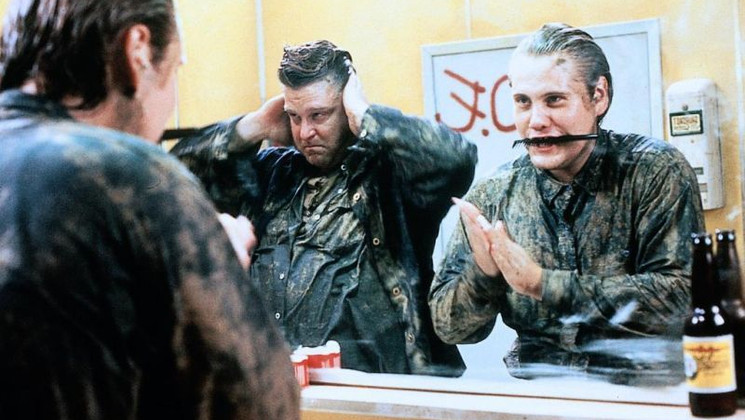 John Goodman alias Gale Snoats et William Forsythe alias Evelle Snoats dans Arizona Junior © DR