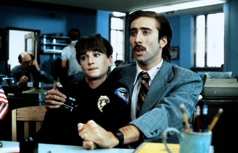 Nicolas Cage alias H.I. McDunnough et Holly Hunter alias Edwina McDonnough dans Arizona Junior © DR