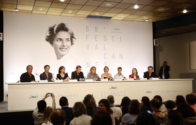 Équipe du film - Conférence de presse - La Tête Haute © FDC / Théophile Delange
