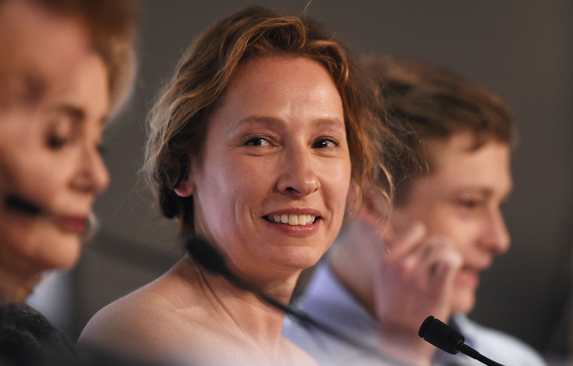 Emmanuelle Bercot - Conférence de presse - La Tête Haute © AFP / ANNE-CHRISTINE POUJOULAT 