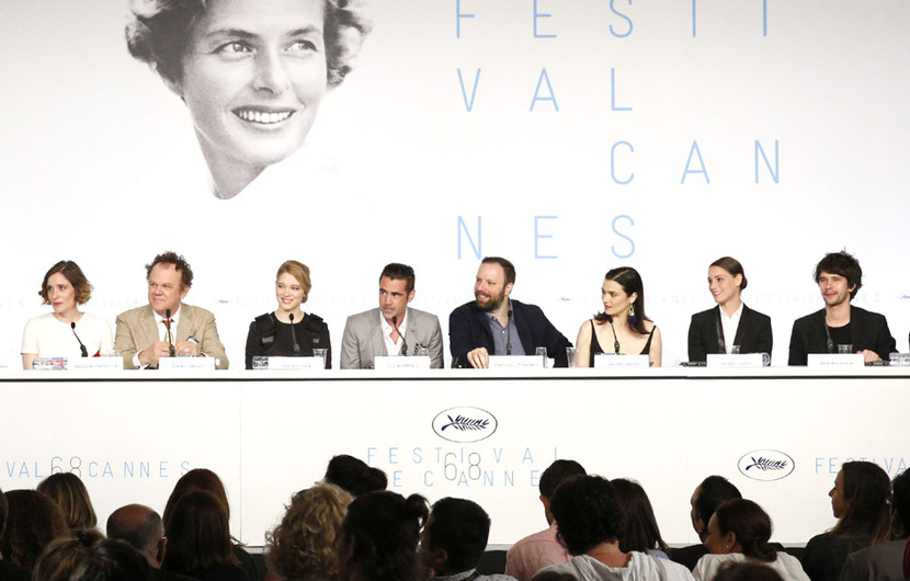 Film crew - Press conference - The Lobster © FDC / Théophile Delange