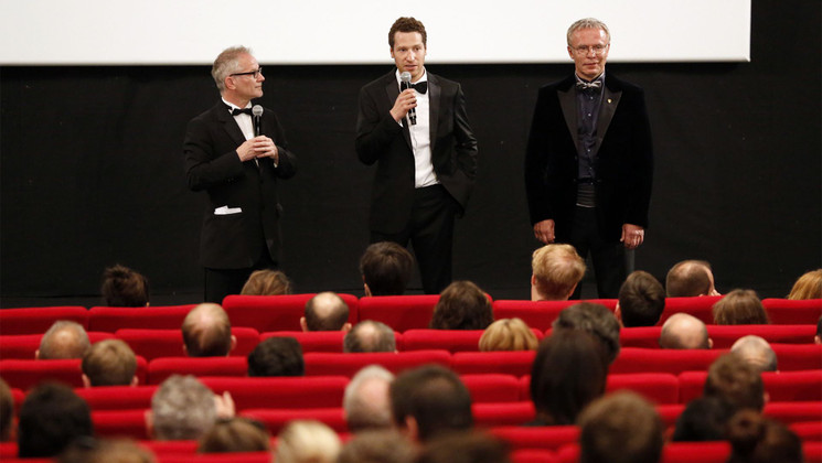Thierry Frémaux, Gabe Polsky and Slava Fetisov - Presentation - Red Army © FDC / K. Vygrivach