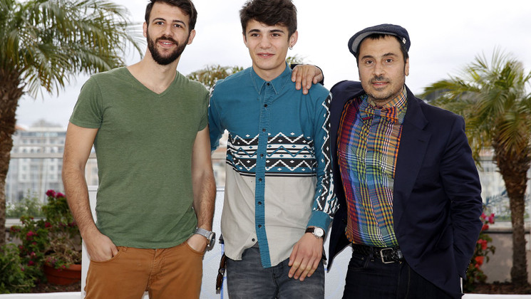 Panos H. Koutras with Kostas Nikouli and Nikos Gelia - Photocall - Xenia © FDC / K. Vygrivach