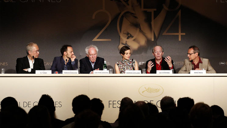 Film cast - Press conference - Two Days, One Night (Deux jours, une nuit) © FDC / G. Lassus-Dessus