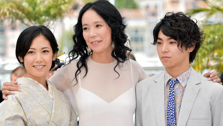 Jun Yoshinaga, Naomi Kawase and Nijiro Murakami - Photocall - Still the Water (Futatsume no mado) © AFP / B. Langlois