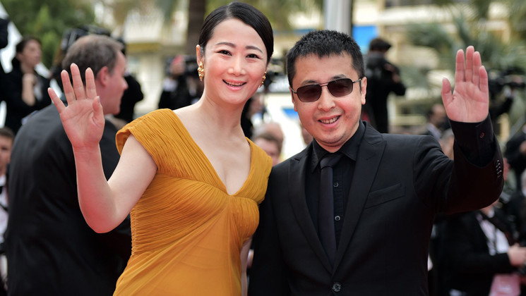 Zhao Tao et Jia Zhangke, Membre du Jury Longs Métrages - Montée des marches - The Search © AFP / B. Langlois