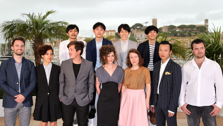 The directors of the Short Films in Competition - Photocall © AFP / V. Hache