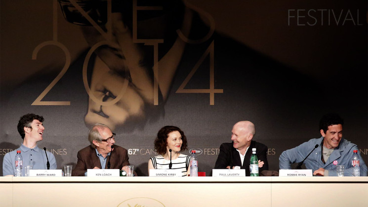 Équipe du film - Conférence de presse - Jimmy's Hall © FDC / K. Vygrivach