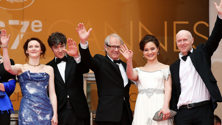 Équipe du film - Montée des marches - Jimmy's Hall © AFP / V. Hache