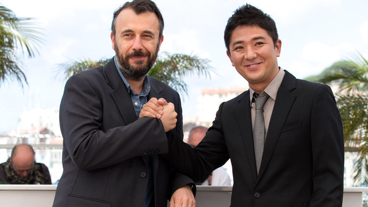Fred Cavayé et Chang - Photocall - Pyo Jeok  © FDC / G. Lassus-Dessus