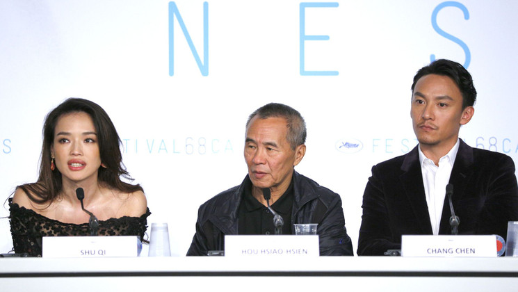 Shu Qi, Hou Hsiao Hsien, Chang Chen - Press conference - Nie Yinniang (The Assassin) © FDC / Mathilde Petit