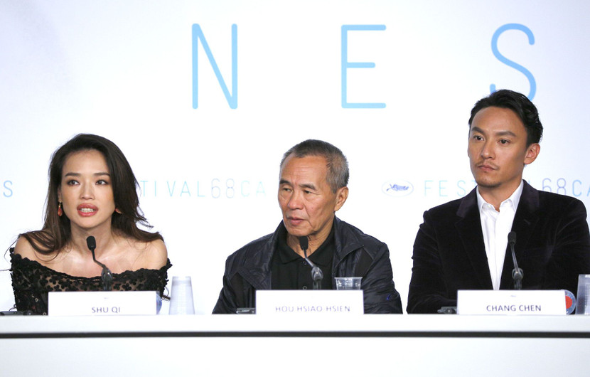 Shu Qi, Hou Hsiao Hsien, Chang Chen - Press conference - Nie Yinniang (The Assassin) © FDC / Mathilde Petit