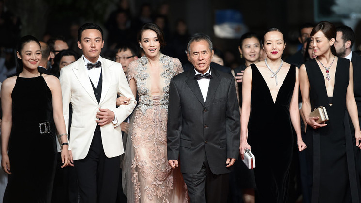 Équipe du film - Montée des marches - Nie Yinniang (The Assassin) © AFP / Anne-Christine Poujoulat