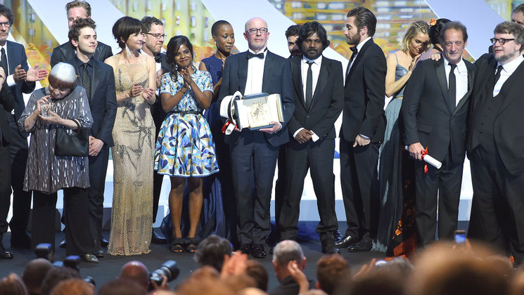 Jury et lauréats - Cérémonie de clôture  © AFP / Anne-Christine Poujoulat