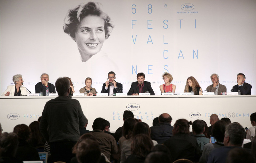 Film crew - Press conference - Mia Madre (My Mother) © FDC / Mathilde Petit