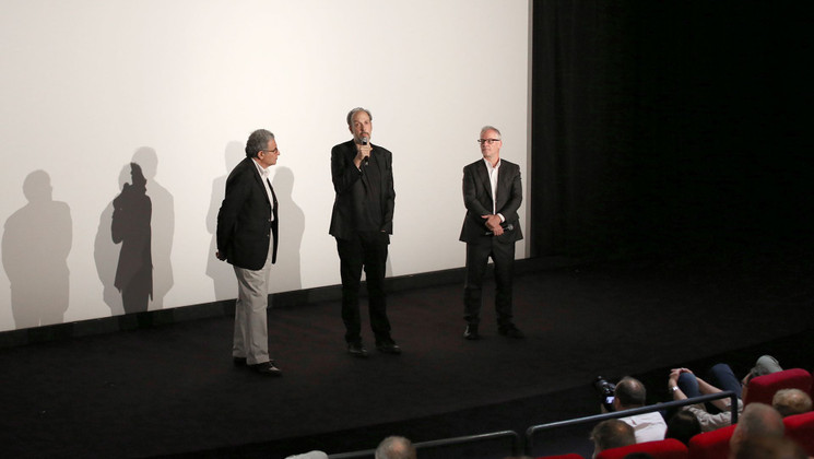 Serge Toubiana, Kent Jones, Thierry Frémaux - Presentation - Hitchcock/Truffaut © FDC / Cyril Duchene