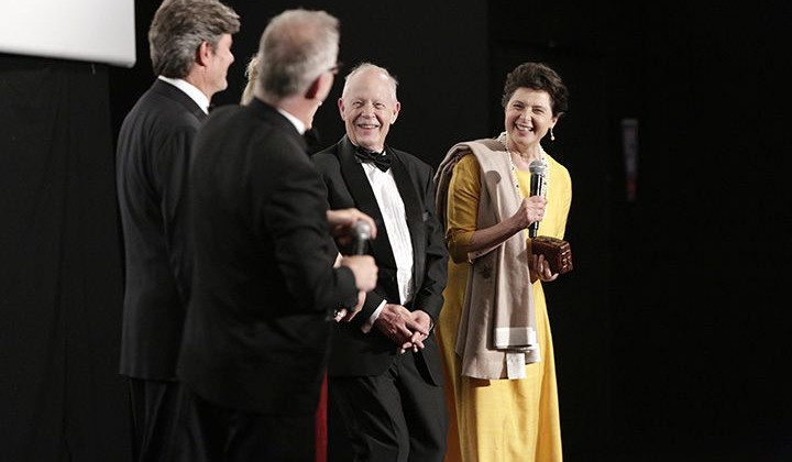 Stig Bjorkman, Isabella Rossellini - Présentation - Jag är Ingrid © FDC / Thomas Leibreich