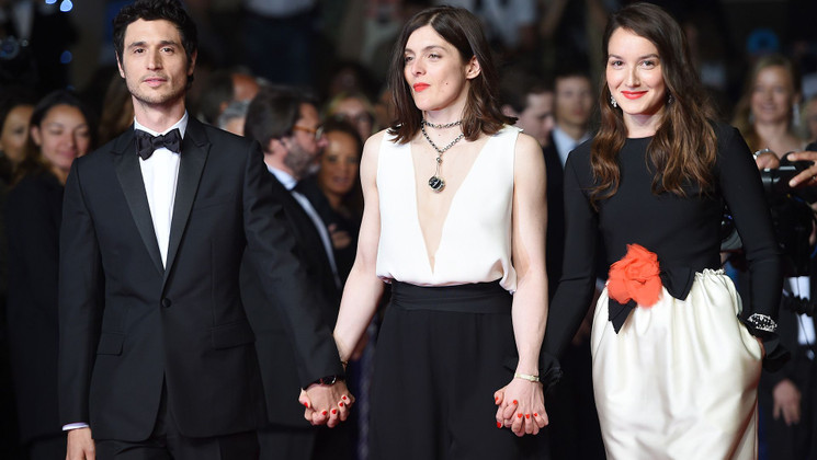 Jérémie Elkaïm, Valérie Donzelli, Anais Demoustier - Red carpet - Marguerite et Julien © AFP / Anne-Christine Poujoulat