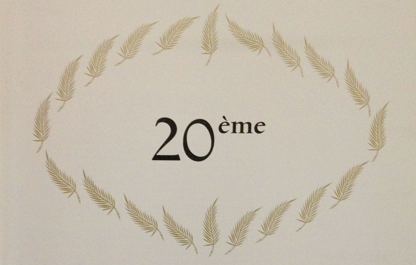 A garland of Palmes illustrating the album published for the Festival's 20th anniversary. © FDC