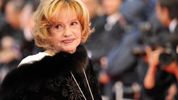 Jeanne Moreau, Montée des Marches du film Vicky Cristina Barcelona © AFP